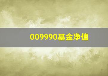 009990基金净值