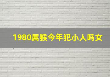 1980属猴今年犯小人吗女