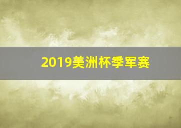 2019美洲杯季军赛