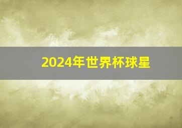 2024年世界杯球星