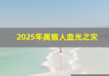 2025年属猴人血光之灾