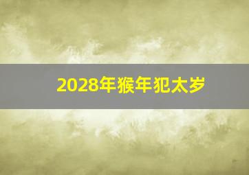 2028年猴年犯太岁