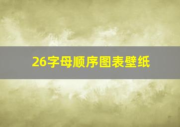 26字母顺序图表壁纸