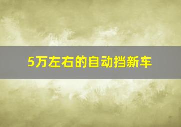 5万左右的自动挡新车