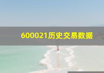 600021历史交易数据