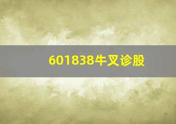 601838牛叉诊股