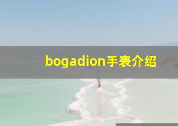 bogadion手表介绍