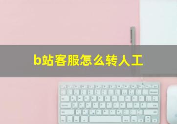 b站客服怎么转人工