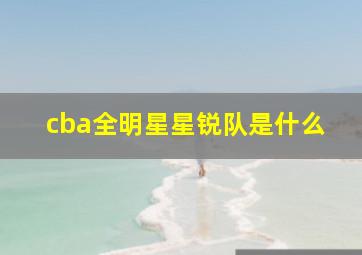 cba全明星星锐队是什么