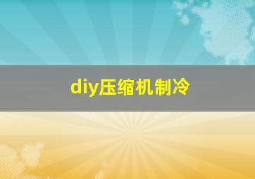 diy压缩机制冷