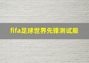 fifa足球世界先锋测试服