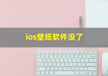 ios壁纸软件没了