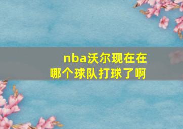 nba沃尔现在在哪个球队打球了啊