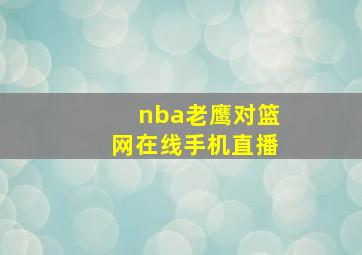 nba老鹰对篮网在线手机直播