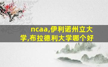 ncaa,伊利诺州立大学,布拉德利大学哪个好