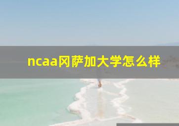 ncaa冈萨加大学怎么样