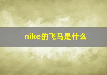 nike的飞马是什么