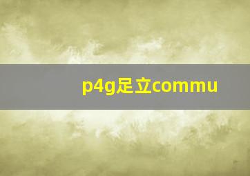 p4g足立commu