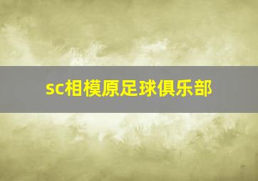 sc相模原足球俱乐部