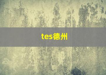 tes德州