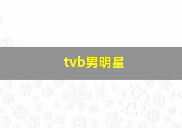 tvb男明星