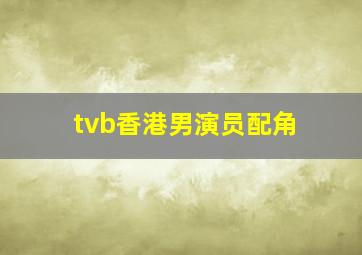 tvb香港男演员配角