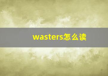 wasters怎么读