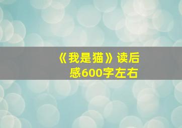 《我是猫》读后感600字左右