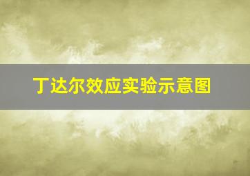 丁达尔效应实验示意图