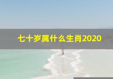 七十岁属什么生肖2020