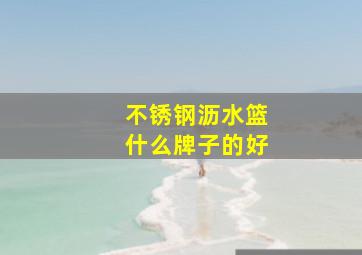 不锈钢沥水篮什么牌子的好