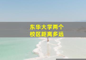 东华大学两个校区距离多远