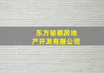 东方骏都房地产开发有限公司