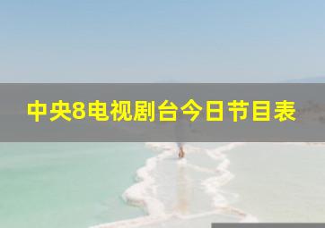 中央8电视剧台今日节目表