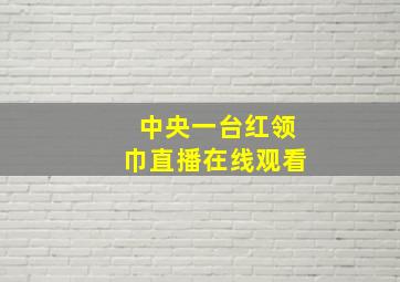 中央一台红领巾直播在线观看