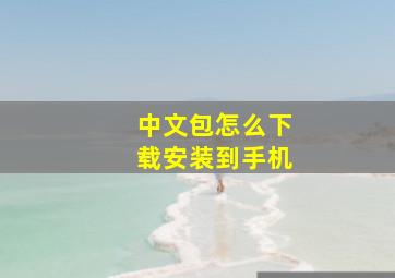 中文包怎么下载安装到手机