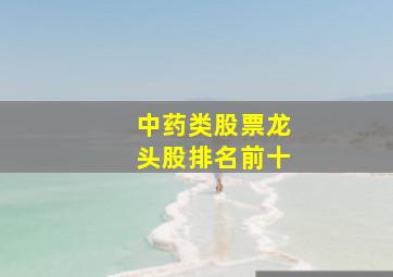 中药类股票龙头股排名前十