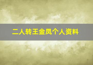 二人转王金凤个人资料