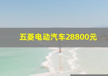 五菱电动汽车28800元