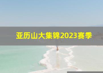 亚历山大集锦2023赛季