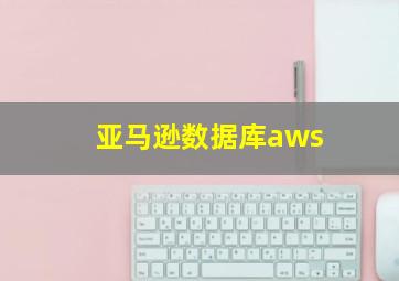 亚马逊数据库aws