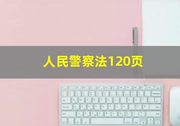 人民警察法120页