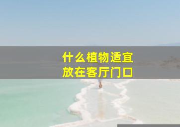 什么植物适宜放在客厅门口