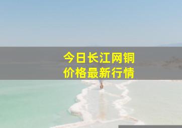 今日长江网铜价格最新行情