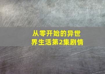 从零开始的异世界生活第2集剧情