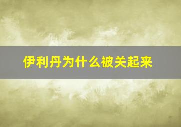 伊利丹为什么被关起来