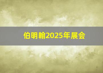 伯明翰2025年展会