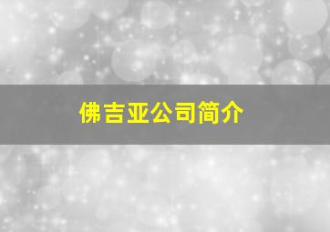 佛吉亚公司简介