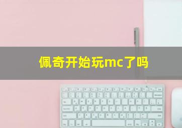 佩奇开始玩mc了吗