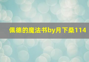 佩德的魔法书by月下桑114